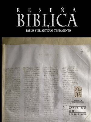cover image of Pablo y el Antiguo Testamento